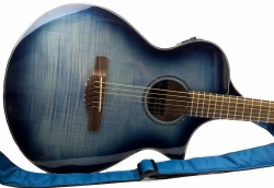 Ibanez AEWC400 IBB Indigo Blue Burst Westerngitarre + Tasche