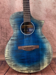 Ibanez AEWC32FM-GBL Glacier Blue Low Gloss Akustik Gitarre